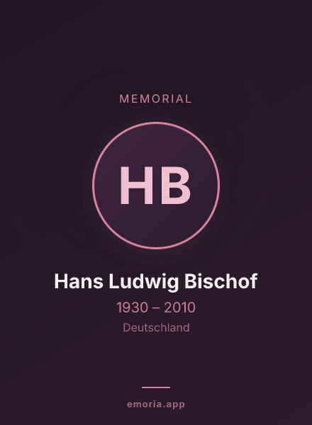 Memorial portrait of Hans Ludwig Bischof