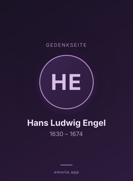 Gedenkportrait von Hans Ludwig Engel