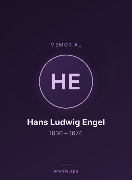 Memorial portrait of Hans Ludwig Engel
