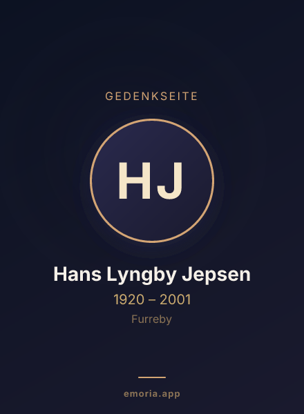 Gedenkportrait von Hans Lyngby Jepsen