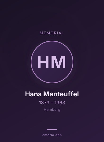 Memorial portrait of Hans Manteuffel