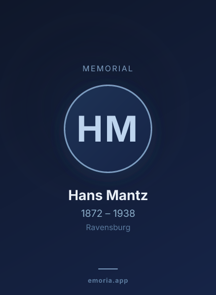 Memorial portrait of Hans Mantz