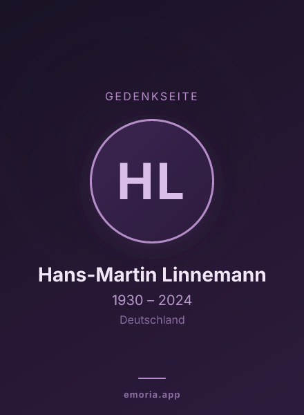 Gedenkportrait von Hans-Martin Linnemann