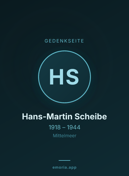 Gedenkportrait von Hans-Martin Scheibe