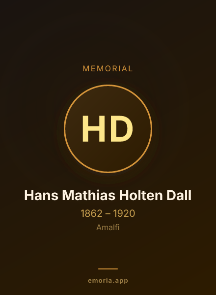 Memorial portrait of Hans Mathias Holten Dall