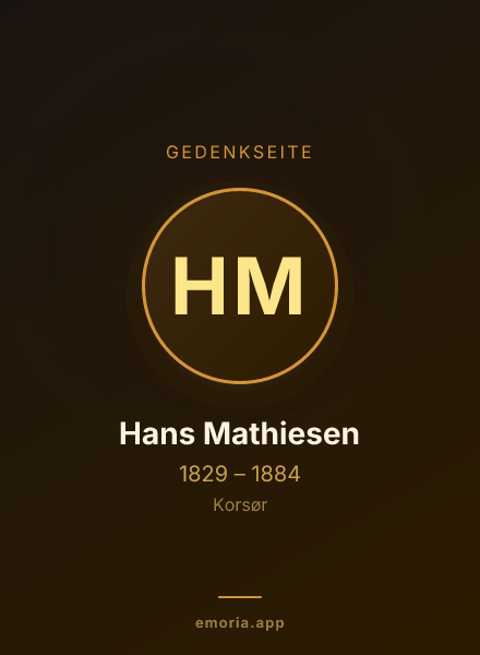 Gedenkportrait von Hans Mathiesen