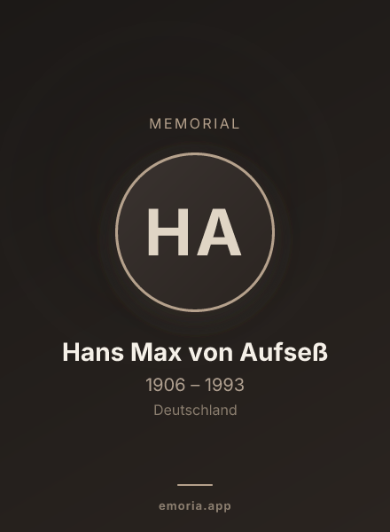 Memorial portrait of Hans Max von Aufseß