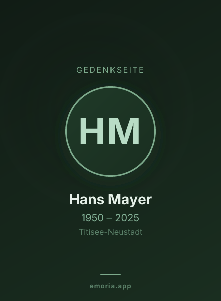 Gedenkportrait von Hans Mayer