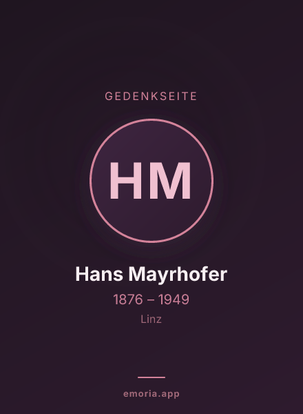 Gedenkportrait von Hans Mayrhofer