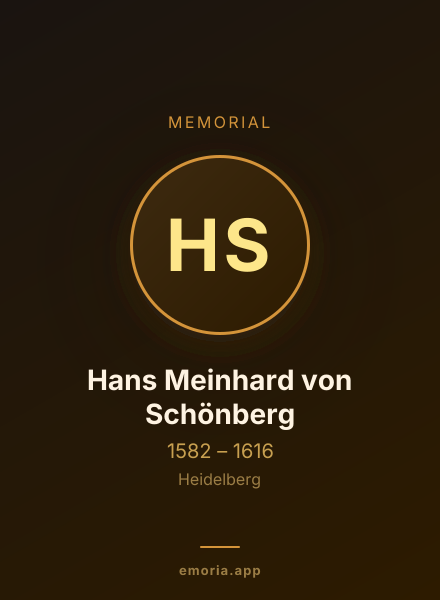 Memorial portrait of Hans Meinhard von Schönberg