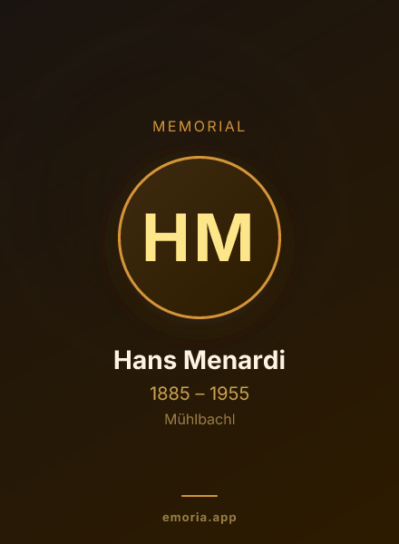 Memorial portrait of Hans Menardi