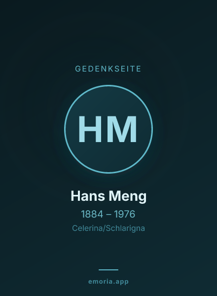 Gedenkportrait von Hans Meng