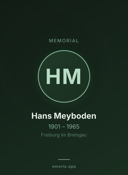 Memorial portrait of Hans Meyboden