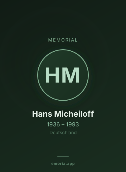 Memorial portrait of Hans Micheiloff