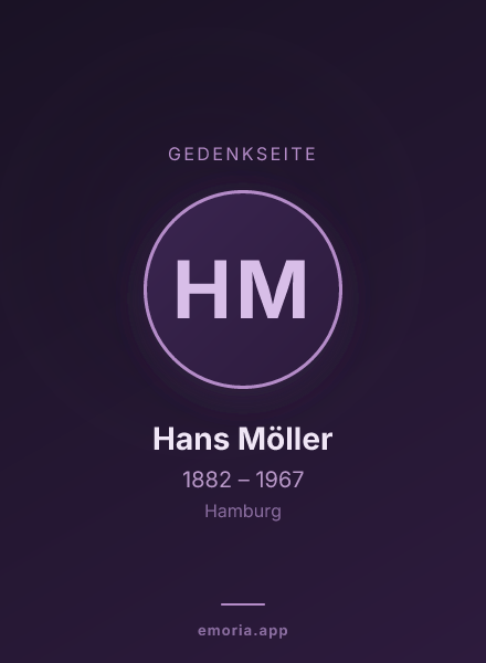 Gedenkportrait von Hans Möller