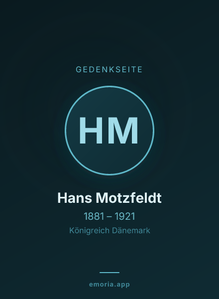 Gedenkportrait von Hans Motzfeldt
