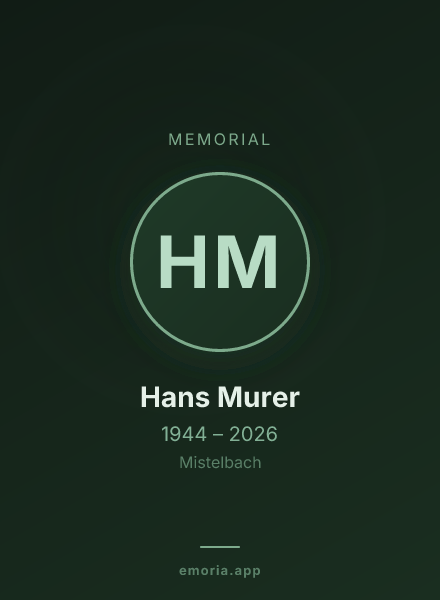 Memorial portrait of Hans Murer