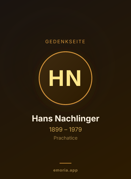 Gedenkportrait von Hans Nachlinger