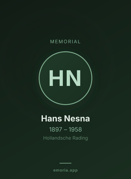 Memorial portrait of Hans Nesna