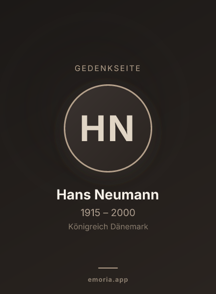 Gedenkportrait von Hans Neumann