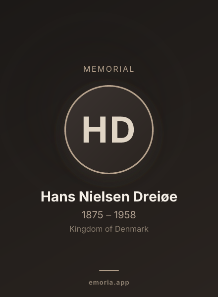 Memorial portrait of Hans Nielsen Dreiøe
