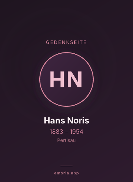 Gedenkportrait von Hans Noris