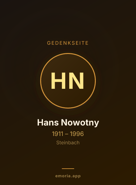 Gedenkportrait von Hans Nowotny