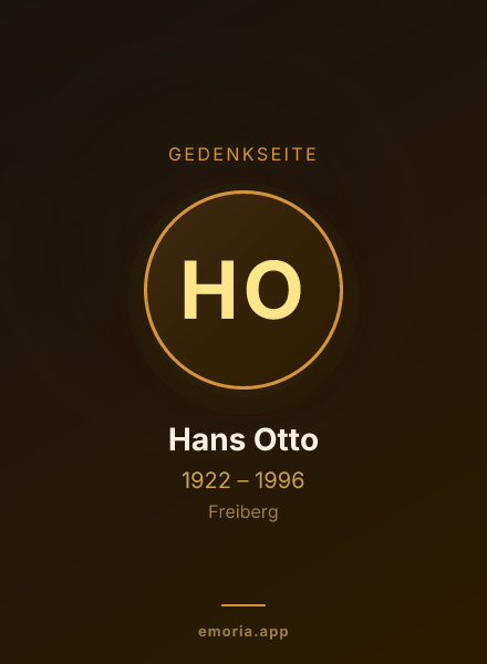 Gedenkportrait von Hans Otto