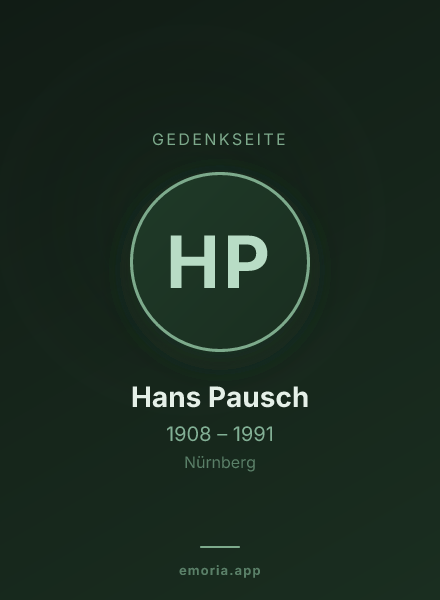 Gedenkportrait von Hans Pausch