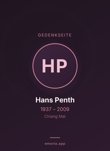 Gedenkportrait von Hans Penth