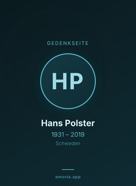 Gedenkportrait von Hans Polster