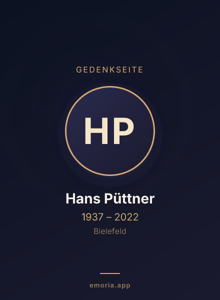 Gedenkportrait von Hans Püttner