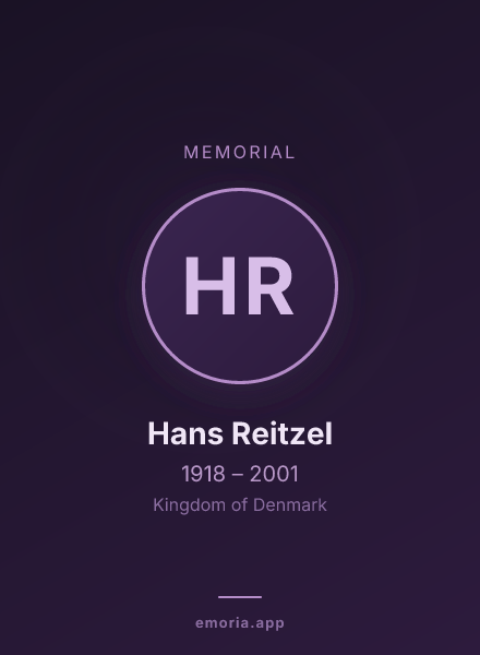 Memorial portrait of Hans Reitzel