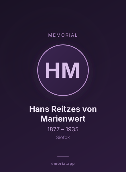 Memorial portrait of Hans Reitzes von Marienwert