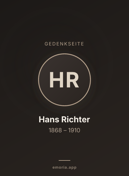 Gedenkportrait von Hans Richter
