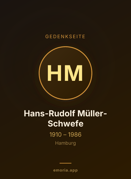 Gedenkportrait von Hans-Rudolf Müller-Schwefe