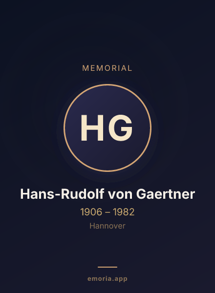 Memorial portrait of Hans-Rudolf von Gaertner