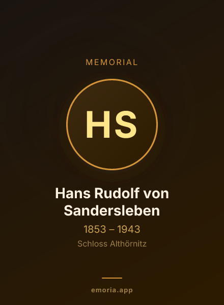 Memorial portrait of Hans Rudolf von Sandersleben