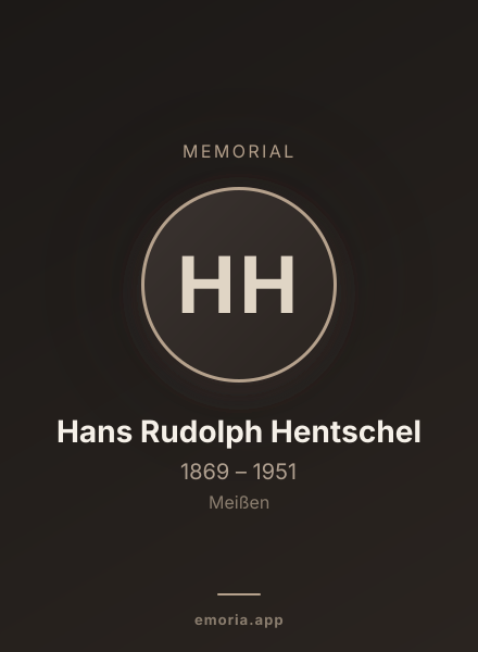 Memorial portrait of Hans Rudolph Hentschel