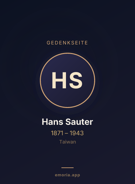 Gedenkportrait von Hans Sauter