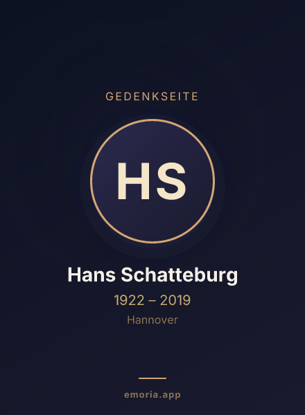 Gedenkportrait von Hans Schatteburg