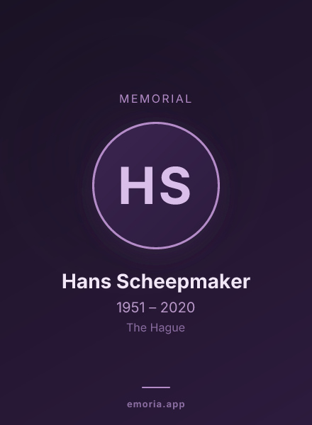 Memorial portrait of Hans Scheepmaker