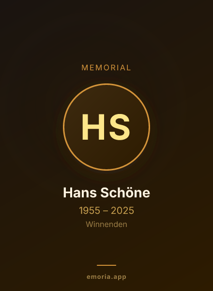 Memorial portrait of Hans Schöne