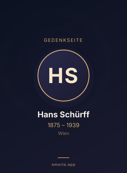 Gedenkportrait von Hans Schürff