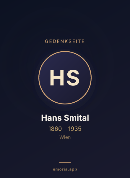 Gedenkportrait von Hans Smital