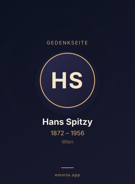 Gedenkportrait von Hans Spitzy