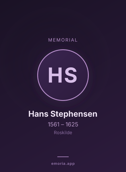 Memorial portrait of Hans Stephensen