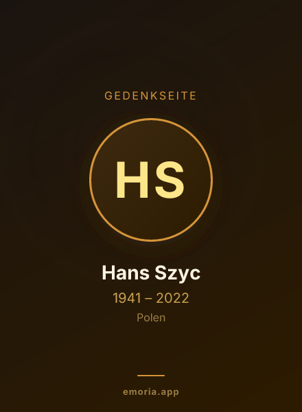 Gedenkportrait von Hans Szyc