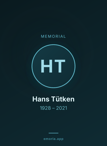 Memorial portrait of Hans Tütken