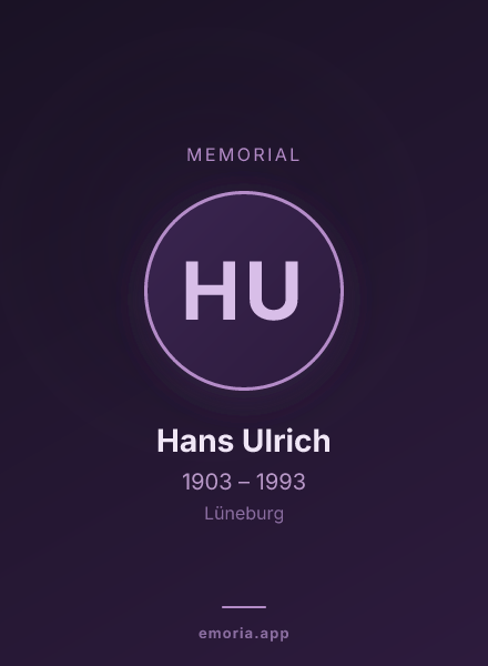 Memorial portrait of Hans Ulrich